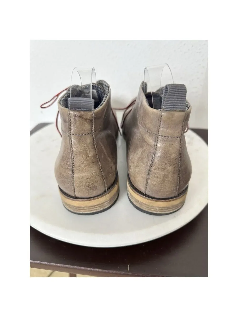 English Laundry Sheffield Chukka Boots Brown Size 9 Leather Mens Distressed